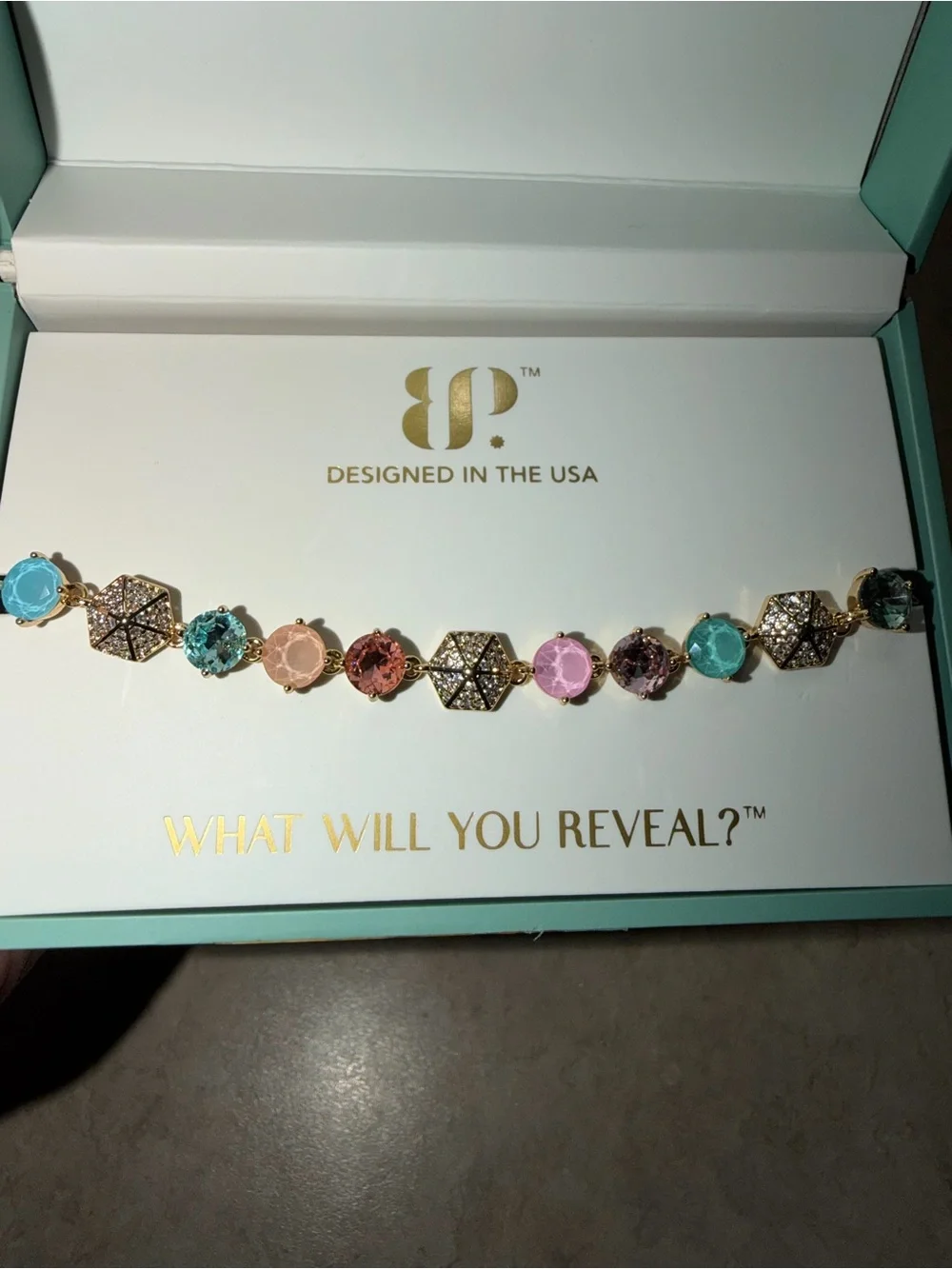 Bomb Party Summer Jewel Candy Bracelet-Frequent Flyer Energy Miami Zest on Gold